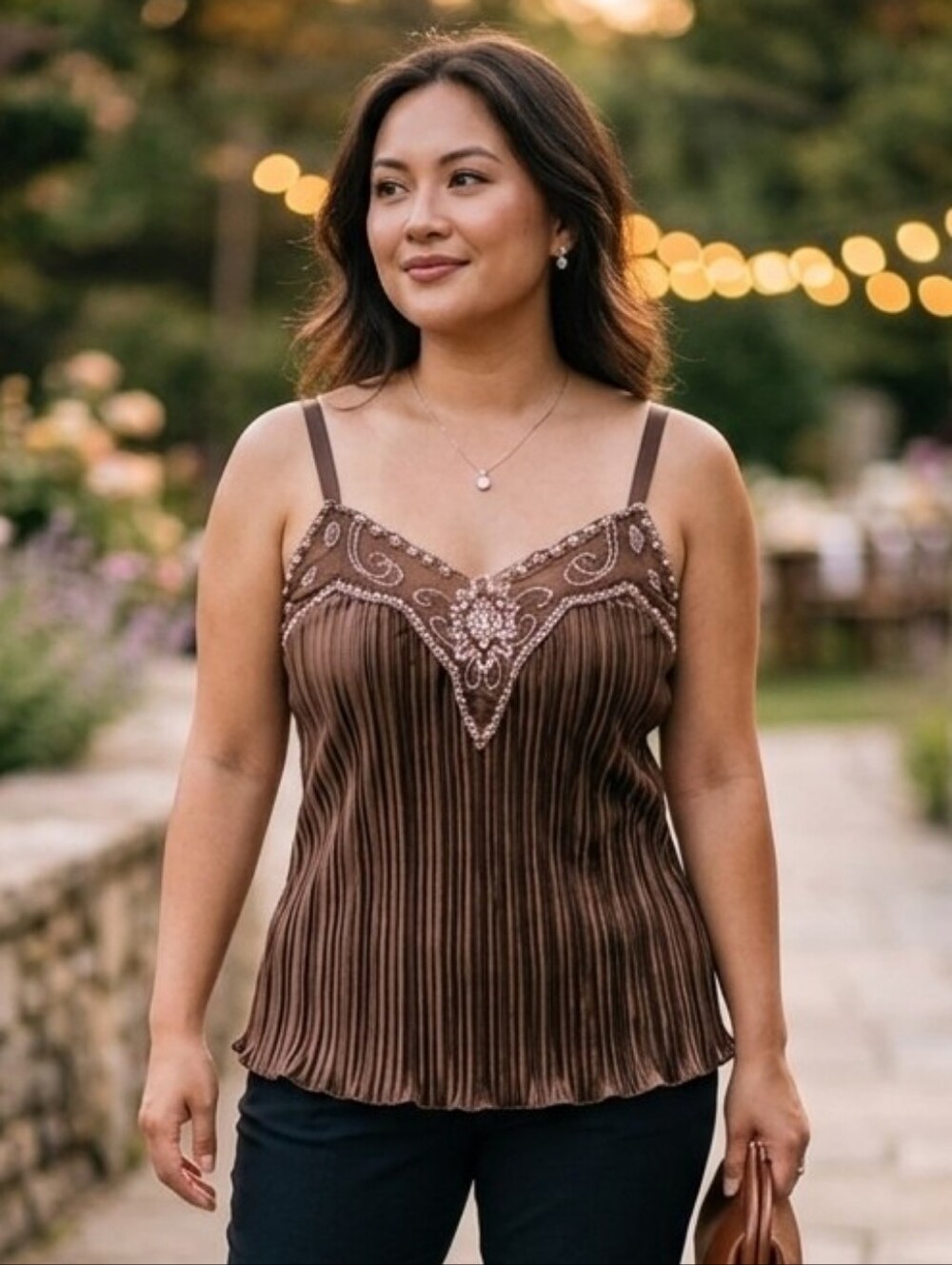 Self Esteem Pleated Camisole Size 14/16